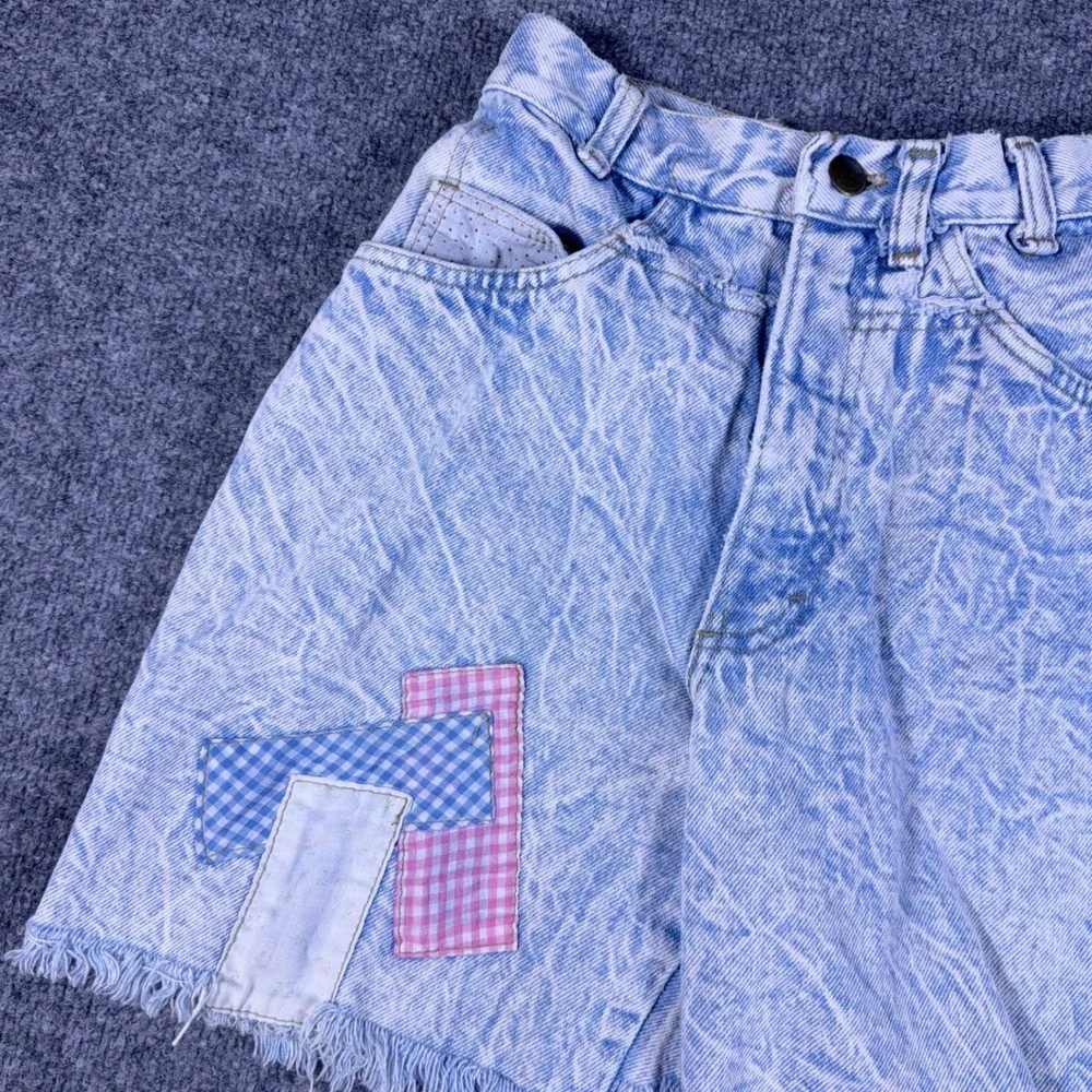 Vintage  Beverly Hills Denim Co Acid Wash High Waist Jean Shorts 80s/90s Size 3